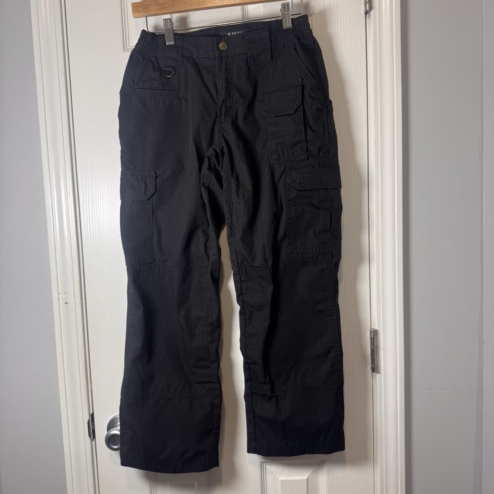 511 Tactical Black Pants Women's Size 4 Cargo 5.11 Workwear Utility 28x26